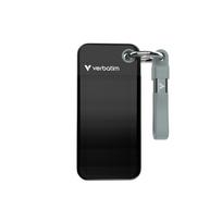 Išorinis SSD diskas VERBATIM Pocket 512GB, juodas/pilkas, USB-C, 1000MB/s