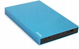 Išorinis kietasis diskas 500GB, USB 3.0, mėlynas