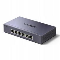 Tinklo jungiklis Ugreen CM753, 6 jungtys, 1Gb/s, PoE+, 60 W, metalinis korpusas