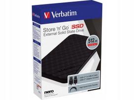 Išorinis SSD diskas Verbatim Store n Go 512GB 2,5" USB-C 3.2, juodas