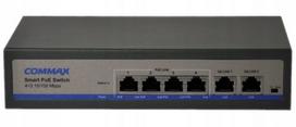 Komutatorius COMMAX, 6 PoE prievadai, IP vaizdo domofonui, Uplink