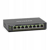 Tinklo jungiklis NETGEAR GS308EP, 8 portų, PoE, „Gigabit“, valdomas, IGMP, QoS, VLAN