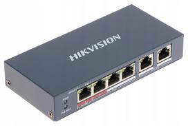 Tinklo komutatorius Hikvision DS-3E0106HP-E, 4 PoE prievadai