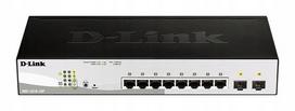 Tinklo jungiklis D-Link DGS-1210-10P, 8 PoE GE prievadai, 2 SFP