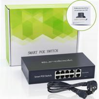 Tinklo komutatorius IP kameroms, 8x PoE, 2x UpLink, 1Gb/s, 120 W, 10 prievadų