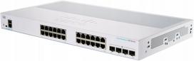 Tinklo jungiklis Cisco CBS350-24T-4X, 24x GbE RJ45, 4x 10GbE SFP+, atnaujintas