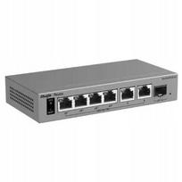 Komutatorius PoE REYEE RG-ES207GS-LP, 4 jungtys, 2 uplink, 1 SFP