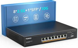 PoE komutatorius YuanLey, 8x 2.5G, 120W, 2x 10G SFP, nevaldomas