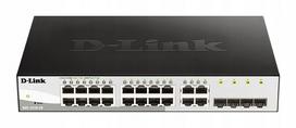 Tinklo jungiklis D-Link DGS-1210-52MP, 48x Gigabit PoE+, 4x SFP, valdomas