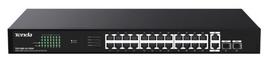 Gigabit PoE komutatorius Tenda TEG1128P-24-250W, 24 prievadai, 2 SFP
