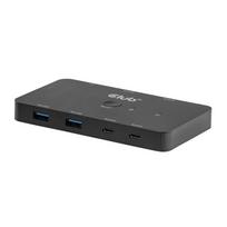 KVM jungiklis Club3D, 2x USB-C į HDMI, 4K 60Hz, PD 100W (CSV-2512)