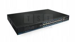 Tinklo jungiklis VONT-SP2124L, 26 portų, 24x PoE, 2x SFP, Gigabit