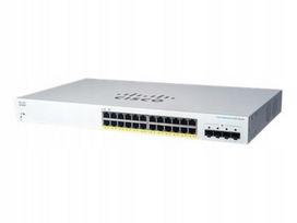 Tinklo komutatorius Cisco CBS220-24P-4G, 24 PoE prievadai, 4 Gigabit SFP, 1U