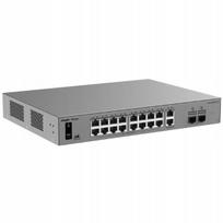 Tinklo komutatorius REYEE RG-ES220GS-P-V2, 16 PoE prievadų, 2 uplink, 2 SFP
