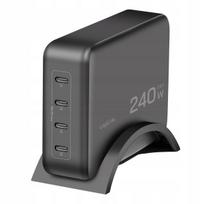 Įkroviklis LogiLink PA0353, 240W, 4x USB-C PD 3.1, juodas