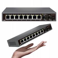 Tinklo jungiklis 8x2.5G + 2x10G SFP, skirtas IP vaizdo stebėjimo kameroms