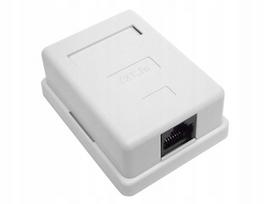 Paviršinis lizdas 1x RJ45/8P8C UTP Cat.5E, LSA jungtys