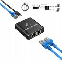 Tinklo skirstytuvas 1x2 RJ45 LAN 1Gbps