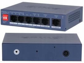 Tinklo jungiklis DAHUA CS4006-4GT-36, 4x PoE, 2x uplink, gigabit, Smart PoE