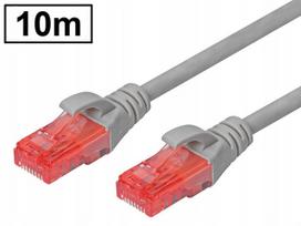 Tinklo kabelis Cat.6 UTP RJ45-RJ45, 10 m, pilkas, AWG26, varinis