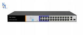 PoE komutatorius K&L 2426AI, CCTV palaikymas iki 250 m