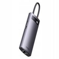 USB-C šakotuvas BASEUS STARJOY 6in1: HDMI, 3 x USB 3.0, USB-C PD, RJ45