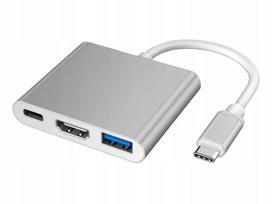 Adapteris 3in1 HUB USB 3.0 / USB-C / HDMI 4K (4862)