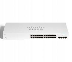 Tinklo jungiklis Cisco CBS220-24T-4X, 24x RJ45 1Gb/s, 4x SFP, stalinis arba montuojamas į stelažą