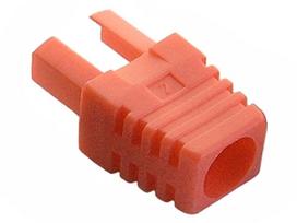 Kištuko apsauga RJ45/8P8C, vidinė, raudonai oranžinė, 100 vnt.