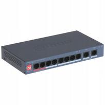 Tinklo komutatorius Dahua CS4010-8GT-110, 10 jungčių, 8 PoE