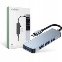USB šakotuvas 4 lizdų, USB-A 3.0, aliuminis
