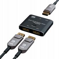 DisplayPort jungiklis Chenlenic, 2 į 1, 16K, dvikryptis