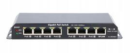 Tinklo komutatorius Extralink KRATOS, 7x PoE Gigabit, 1x RJ45 uplink, su maitinimo šaltiniu
