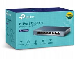 Komutatorius TP-Link TL-SG108, 8 prievadų, 1Gb/s, su QoS