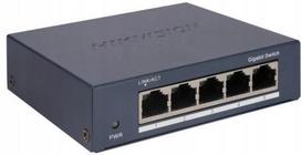 Tinklo jungiklis Hikvision DS-3E0505-O, 5 gigabitiniai prievadai, metalinis korpusas