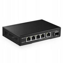 Tinklo jungiklis Binardat, 5 prievadų, 2,5G RJ45, metalinis, nevaldomas
