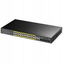 Tinklo jungiklis CUDY GS2028PS4, 24 PoE prievadai, SFP, 300W