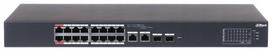 Tinklo jungiklis DAHUA CS4218-16ET-135, 16 PoE (2 Hi-PoE + 14 PoE), 802.3af/at