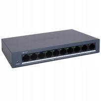 Hikvision PoE maitinimo komutatorius 8 kameroms, 10 jungčių, DS-XS0110-P