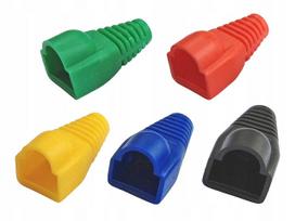 RJ45 8P8C kištuko dangteliai, spalvoti, 100 vnt., lauko naudojimui