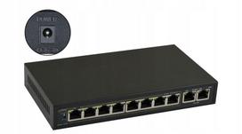Tinklo jungiklis Pulsar S108WP, 10 LAN, 8 PoE, be maitinimo šaltinio