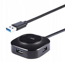 USB šakotuvas HUB 4x USB 3.0, 1x micro USB, modelis A008