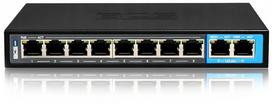 Tinklo komutatorius BCS B-SP0802, 8 PoE prievadai, 2 uplink kameroms
