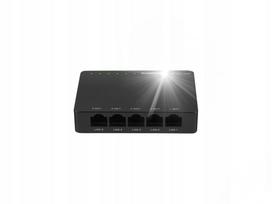 Komutatorius Lanberg DSP2-1005-12V, 5 prievadai, 1Gb/s, juodas, nevaldomas