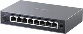 Valdomas 8 prievadų jungiklis, be ventiliatoriaus, 2x 5GbE, 10GbE SFP, QoS