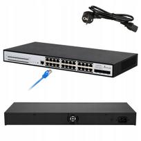 24 prievadų PoE jungiklis Chiron Pro su SFP+ ir L3, 370 W PoE galia