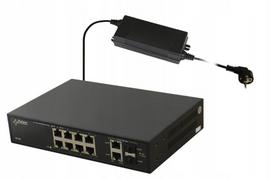 Tinklo jungiklis Pulsar SF108-90W, 8 PoE, 2 SFP, 2 GE