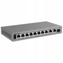 Tinklo jungiklis REYEE RG-ES211GS-LP, 8 PoE prievadai, 2 uplink, 1 SFP