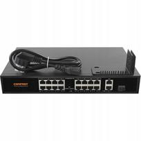 Komutatorius COMFAST, 16 PoE portų, 2 Gigabit prievadai, 1 SFP