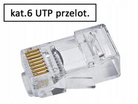 RJ45 kištukai CAT.6 UTP, AWG24-26, 8P8C, 10 vnt.